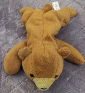 Ty 4010 Beanie Babie Brown Bear Cubbie Plush Toy 1993 - Picture 1 of 5