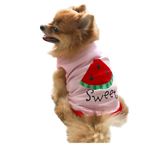 Small Pet Dog Cat Summer Shirts Vest Clothes Cute Puppy T-Shirt Coat Apparel USA