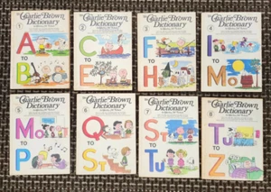 1973 The Charlie Brown Dictionary Complete 8 Volume Set Peanuts Charles Schulz - Picture 1 of 7