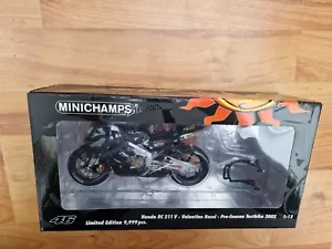 MINICHAMPS 1/12 Honda NSR500 Testrad 2002 Valentino Rossi Moto Gp Motorrad - Bild 1 von 4