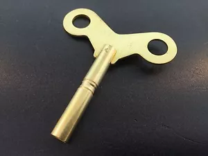 Llave de reloj de cuerda de eje largo de latón liso. Talla #6 3,20 mm. oro 0,142 pulgadas - Imagen 1 de 3