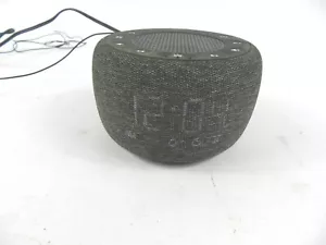 BuffBee RS11 Compact Speaker Alarm Clock Bluetooth Speaker FM Radio Gray D123 - Picture 1 of 4
