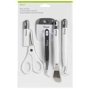 CRICUT BASIC TOOL SET *SPATULA, WEEDER, SCRAPER, SCISSORS, TWEEZERS* NEW - Picture 1 of 2