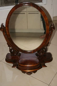 Antike Frisierkommode, Schminktisch, Standspiegel, Original um 1900 - Bild 1 von 11