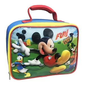 Licensed New Disney Mickey Mouse Clubhouse School 9.5" Insulated Lunch Bag - Picture 1 of 1