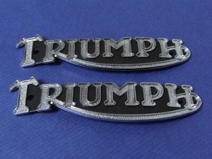 Triumph Tiger & T20 Bantam Cub F3496 Petrol Tank Styling Band Name Plate x2 ' - Picture 1 of 3