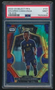 2022-23 Panini Select FIFA #131 Eduardo Camavinga Tie-dye PSA 9 POP 1 France /49 - Picture 1 of 2