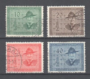 Liechtenstein ~ 1953 Boy Scouts - Baden Powell   Sc# 270-273   Used  (B201) - Picture 1 of 2