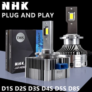 NHK LED Bulb D1S D2S D3S D4S D5S D8S 110W 6000K Headlight Replacement Universal - Picture 1 of 13