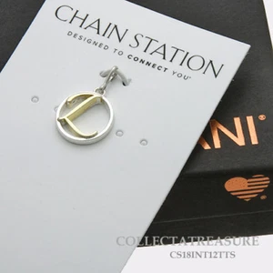Authentische Alex und Ani Initiale L zweifarbig Sterlingsilber Charm - Bild 1 von 1