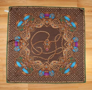 Adrienne Landau 100 % Seide 36" quadratischer Schal #AL025 - Bild 1 von 1