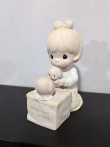 Precious Moments "Always Room For One More" 1988 Porcelain Puppies Figurine - Picture 1 of 4
