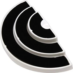 New 36 Slot 3 Tier Black/White Ring Display Foam Jewelry Stand - Picture 1 of 7