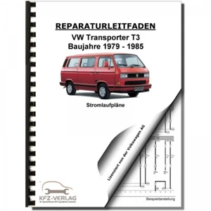 VW Transporter T3 1979-1985 Schaltplan Stromlaufplan Verkabelung Elektrik Pläne - Bild 1 von 9