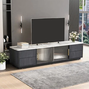 TV Stand Entertainment Center TV Media Console w/ 4 Drawers for TVs up to 70'' - Picture 1 of 24