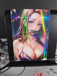Tarjeta de arte Nezuko Kamado Demon Slayer holograma brillo anime sexy Waifu CCG - Imagen 1 de 3