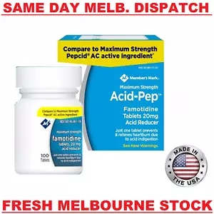 Famotidine 20mg 100ct Acid Reducer Reflux Heartburn Relief as Pepcid Exp Mar-26 - Picture 1 of 4
