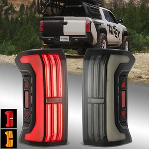 Alpharex Fit 2024 Toyota Tacoma NOVA-Series LED Alpha-Black Tail Lights Pair - Picture 1 of 9