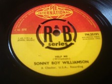 Sonny Boy Williamson - Help Me / Bye Bye Bird - Pye Int 7" vinyl 1962