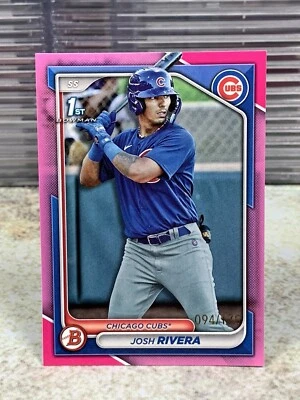 2024 Bowman #BP-115 Josh Rivera 1st Bowman Pink /175 Chicago Cubs - Image 1 of 2