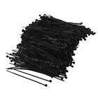 1000 Pcs Black Cable Fasten Tie 80mm x 2mm for Computer Wiring