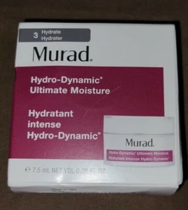 MURAD HYDRO-DYNAMIC ULTIMATE MOISTURE DELUXE SAMPLE 0.25 oz. / 7.5 mL NIB - Picture 1 of 4