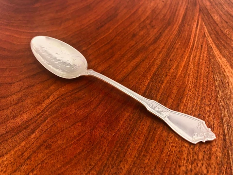 GORHAM CO. STERLING SILVER SOUVENIR TEASPOON FOR ROCKFORD, ILL: STAMFORD 1911 Cover