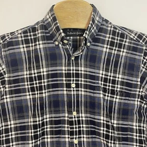 Bullock and Jones Men’s Small Multicolor Plaid Button Front Long Sleeve Shirt - Picture 1 of 6