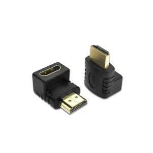 HDMI Angulo Recto Adaptador Macho A Hembra 90 Grados Dorado PS3 PS4 Xbox C-18 - Imagen 1 de 3