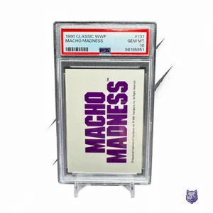1990 Classic WWF #137 Macho Man PSA 10 GEM MINT • POP 6 • Macho Madness Logo Art - Picture 1 of 11