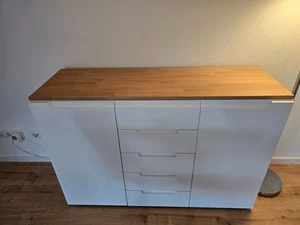 Wohnzimmer Sideboard Kommode Lack Echtholz Eiche - Bild 1 von 1