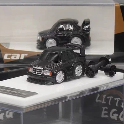 Coche Mercedes Benz 190E negro Q Little Egg X obra de arte 1:64 Foto 1 de 3