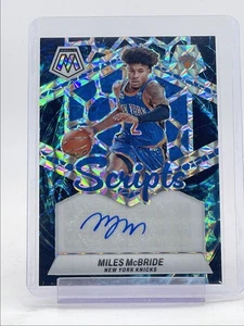 MILES MCBRIDE 2023-24 MOSAIC SCRIPTS AUTOGRAPH GENESIS PRIZM SP AUTO Q4689 - Picture 1 of 2