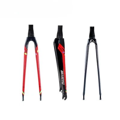 Carbon Road Bike Front Fork 700x25C Round/Tapered Tube for Adult Brake Bicycles - Image 1 of 4