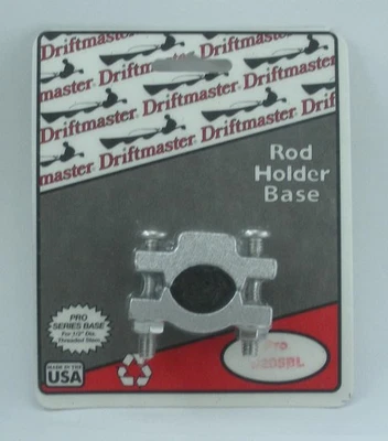 Base roscada izquierda Driftmaster 205BL riel redondo de 1" se adapta a 1/2" de diámetro Vástago Foto 1 de 4