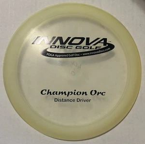 Innova Champion Orc PFN w/ Patent # Clear w/ Slick Black Foil Disc Golf Driver - Picture 1 of 2