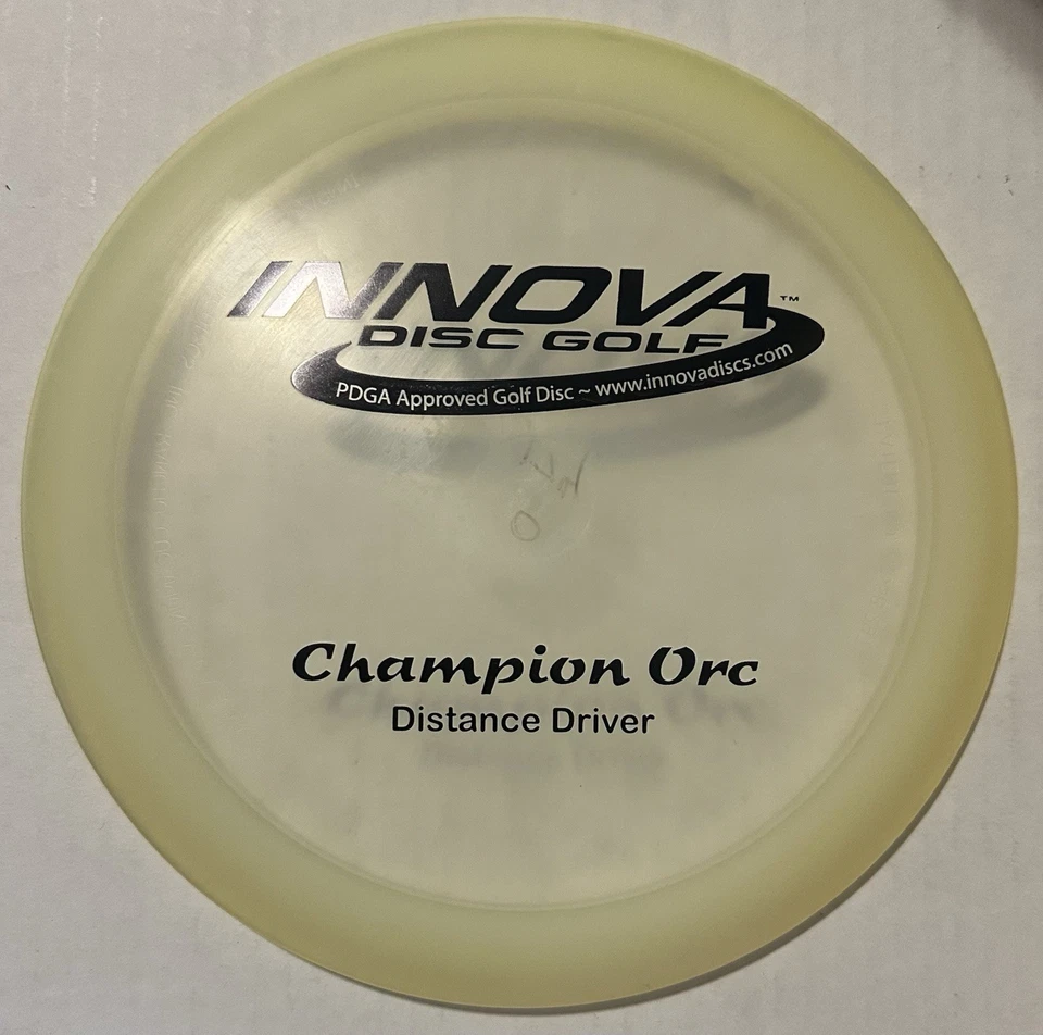 Innova Champion Orc PFN w/ Patent # Clear w/ Slick Black Foil Disc Golf Driver - Image 1 of 2