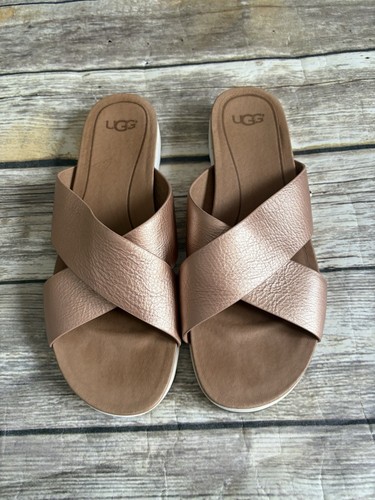 Sandali bassi UGG Kari Slide oro rosa taglia 10