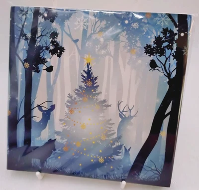 RSPCA HHB Charity Christmas Cards Pack of 10 Christmas Forest Design & Envelopes