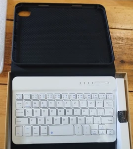Detachable Wireless Bluetooth Keyboard Case for iPad Mini 6 Brand New Gray-White - Picture 1 of 5