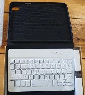 Detachable Wireless Bluetooth Keyboard Case for iPad Mini 6 Brand New Gray-White - Image 1 of 4