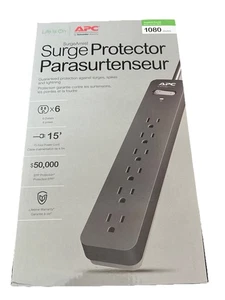 *Neuf* APC PE615 6 prises 15 pieds cordon d'alimentation protection contre les surtensions - Photo 1/2
