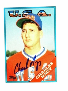 Charles Nagy Topps 74T USA Autographed Card 1988 - Picture 1 of 4