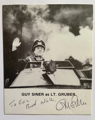 Guy Siner - 'Allo 'Allo - Original Hand Signed Autograph - Image 1 of 3