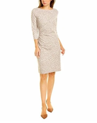 Vestido Vaina J.Mclaughlin Lado Salvia Acanalado Gris Oscuro Talla M Nuevo sin Etiquetas Foto 1 de 4