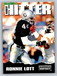 1992 Skybox Impact - Hardest Hitter - Ronnie Lott #317 - Bild 1 von 2
