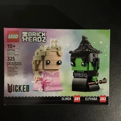 LEGO 40794 Brickheadz Wicked Elphaba & Glinda Figuras Nuevo en Caja Nuevo en Mano Foto 1 de 2