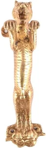 (1) Jaguar Brass Cabinet Handles Unique Door Handle Gold Drawer Pull Free Ship - Picture 1 of 9