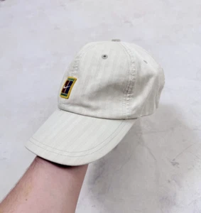 Vintage Nike Challenge Court Baseball Cap Tennis gestreift beige One Size - Bild 1 von 16