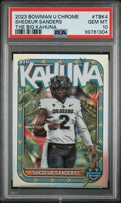 2023 Bowman U Chrome - The Big Kahuna #TBK-4 Shedeur Sanders Colorado PSA 10!! - Image 1 of 3